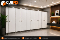 Commercial Toilet Cubicle Manufacturers | Cubfix Cubicle System